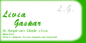 livia gaspar business card